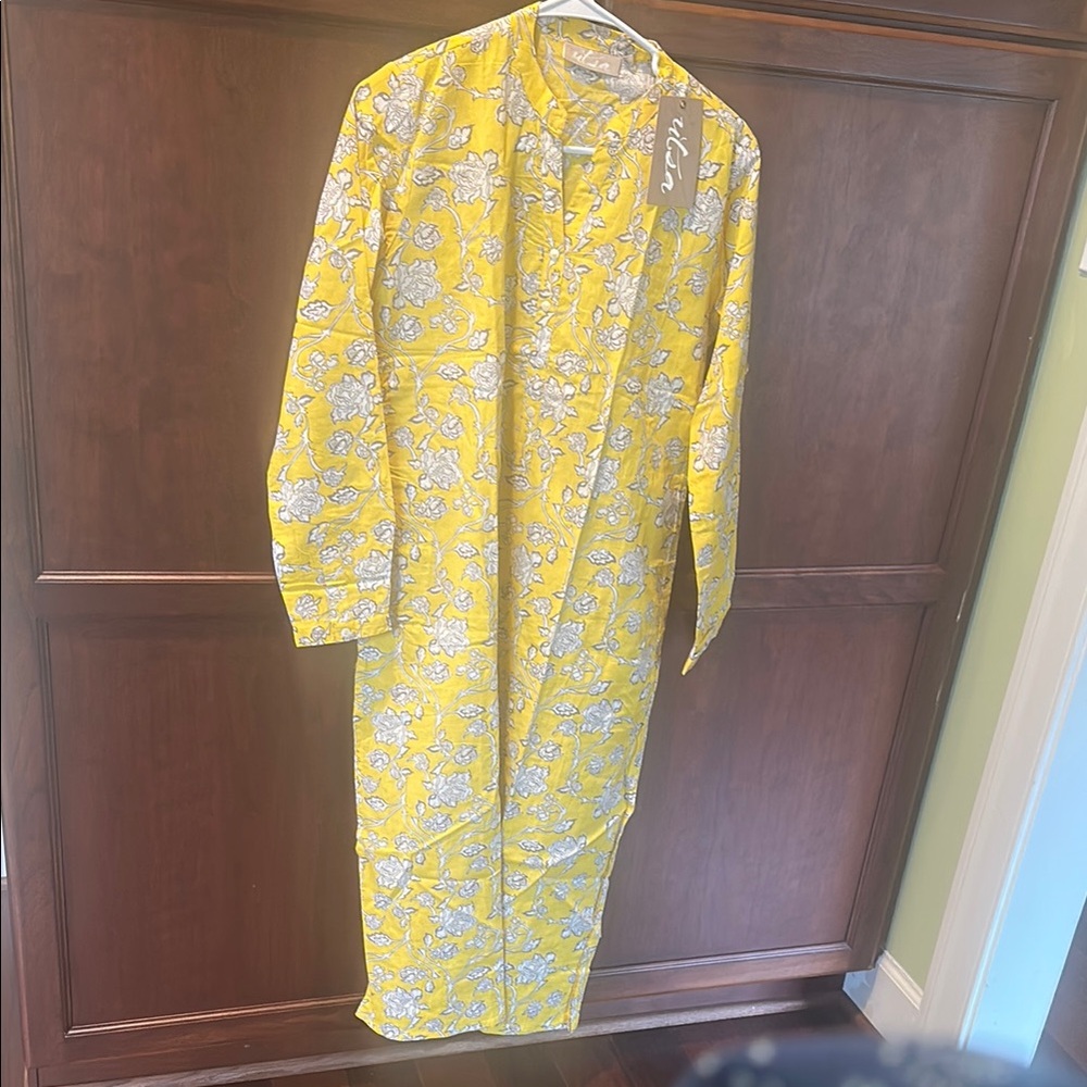 Yellow Floral Kurta